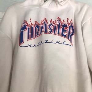 Thrasher champion collar hoodie
